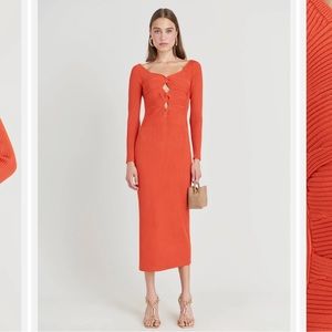 Cult Gaia Melissa Knit dress in rouge